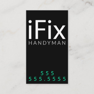 iFix. Handyman Repair Business Customisable Business Card