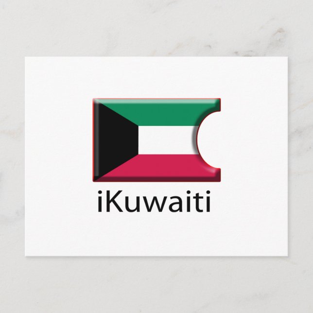 iFlag Kuwait Postcard (Front)