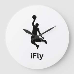 iFly Basketball Large Clock