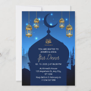 Iftar dinner invitation ramadan navvy mosque