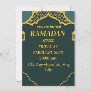  Iftar party invitation,my Birthday in ramadan, Invitation