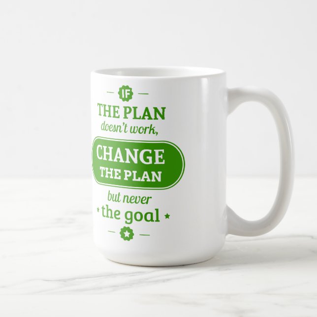 IfThePlanDoesn'tWorkChangeThePlanButNeverTheGoal Coffee Mug (Right)