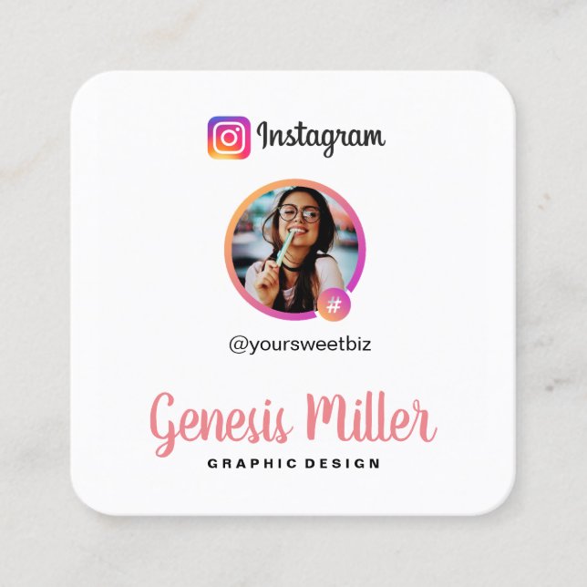 IG Personalised Business Card  (Front)