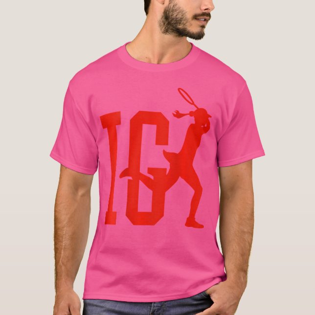 Iga Polish Tennis Player Winner Match Fan Gear Pol T-Shirt (Front)