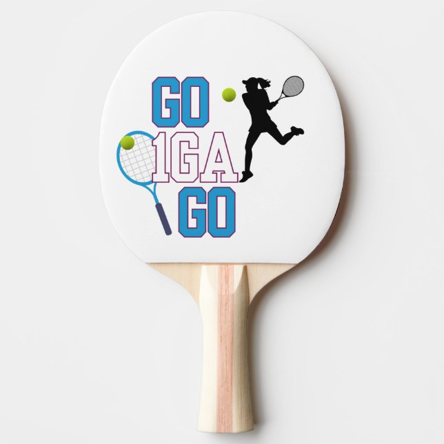 iga swiatek ping pong paddle (Front)