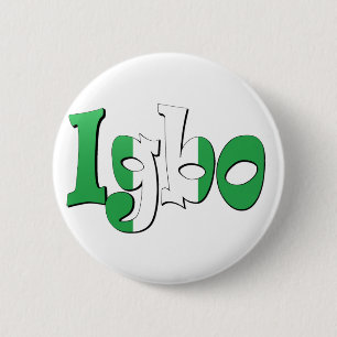 Igbo (Nigerian Flag) 6 Cm Round Badge