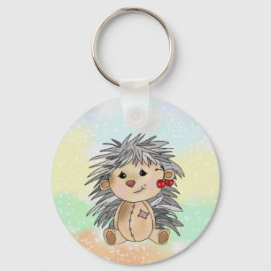 Igel mit Kirschen Key Ring