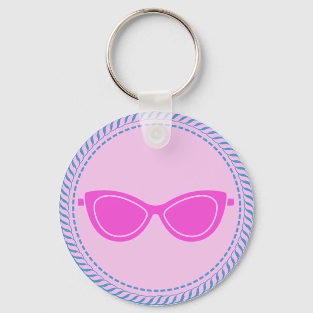 IGGPPCamp 2025 Troop Sunset Pride Key Ring (Front)