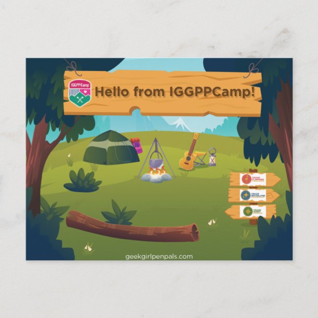 IGGPPCamp Greetings Postcard (Front)