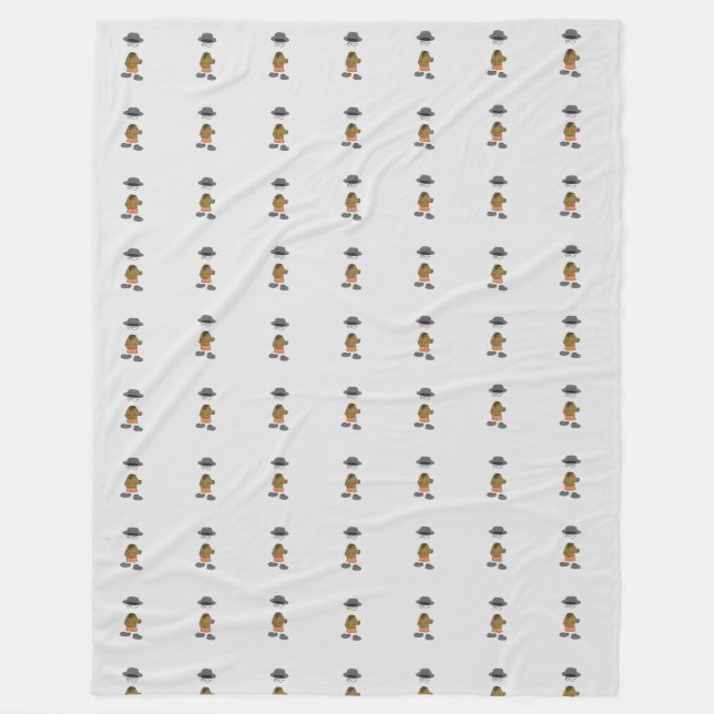 Iggy the Invisible Boy  Fleece Blanket (Front)