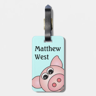 Iggy the Piggy Bag Tag