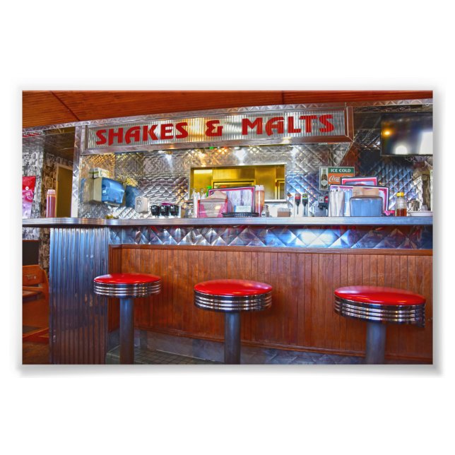 Iggy's Diner Interior, Carthage, Missouri Photo Print (Front)