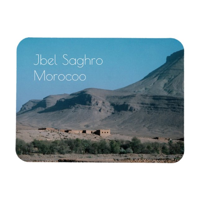 Ighzoun view and mountain, Morocco Magnet (Horizontal)