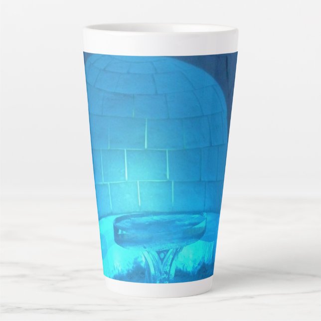 Igloo Room at Hotel de Glace, Quebec, Canada Latte Mug (Front)