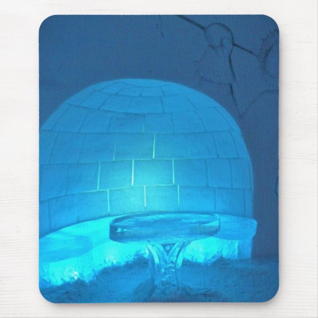 Igloo Room at Hotel de Glace, Quebec, Canada Mouse Mat (Front)