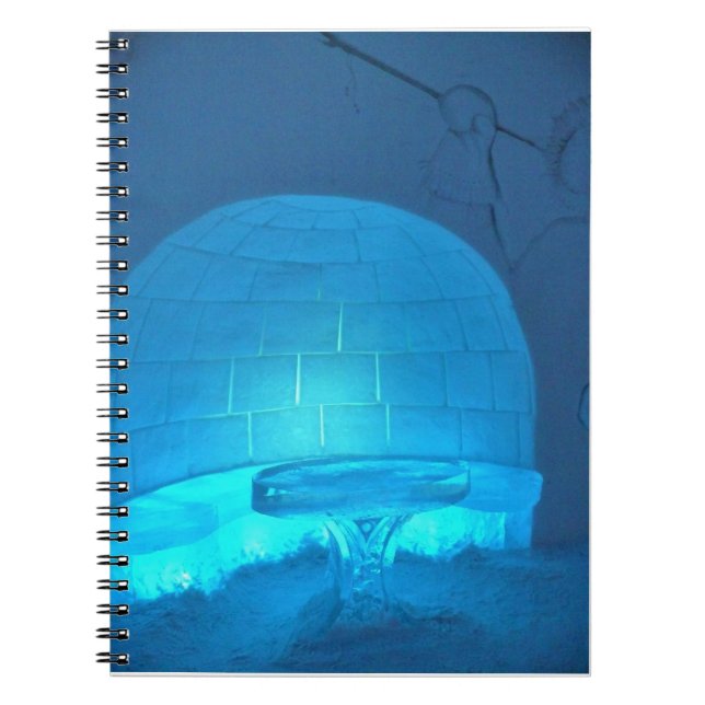 Igloo Room at Hotel de Glace, Quebec, Canada Notebook (Front)