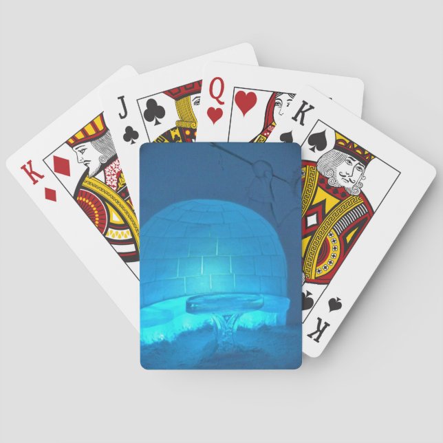 Igloo Room at Hotel de Glace, Quebec, Canada Playing Cards (Back)