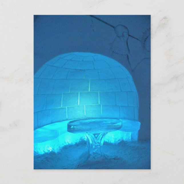 Igloo Room at Hotel de Glace, Quebec, Canada Postcard (Front)