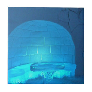 Igloo Room at Hotel de Glace, Quebec, Canada Tile