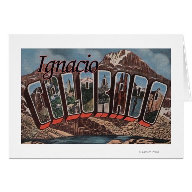 Ignacio, Colorado - Large Letter Scenes (Front Horizontal)