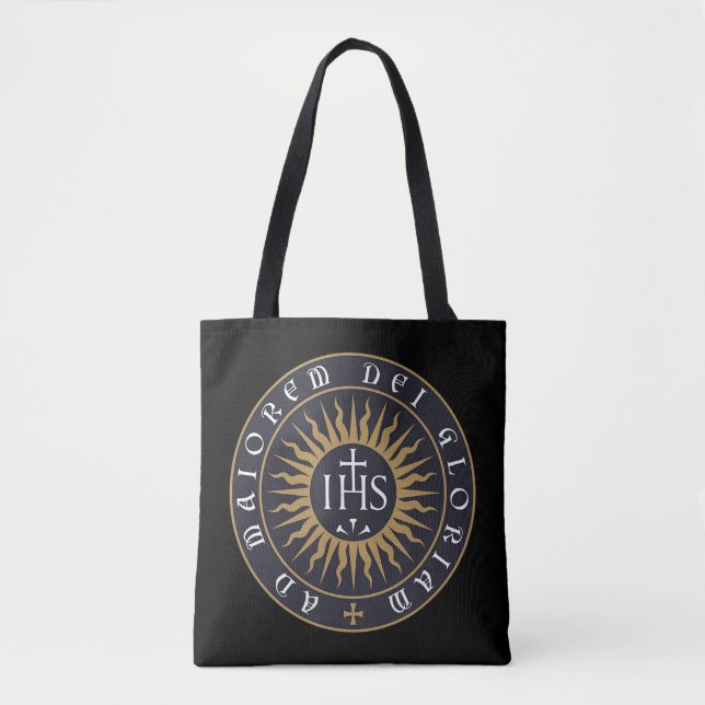 Ignatius of Loyola Society of Jesus Catholic T-Shi Tote Bag (Front)