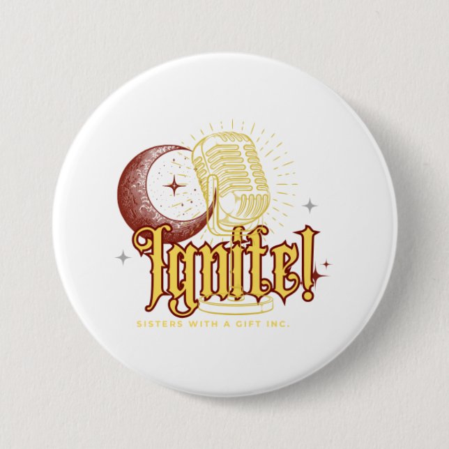 IGNITE! Brand Merch by SWAG Inc. 7.5 Cm Round Badge (Front)