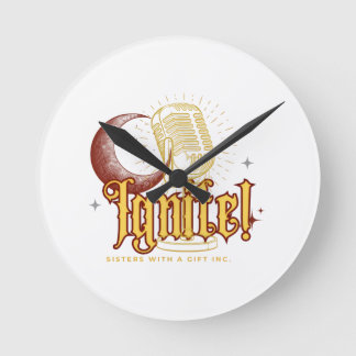 IGNITE! Brand Merch by SWAG Inc. Round Clock