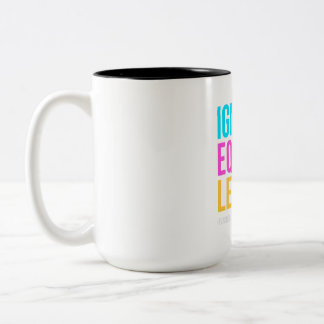 ignite, equip, lead Two-Tone coffee mug
