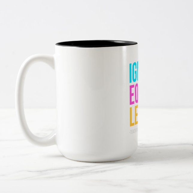 ignite, equip, lead   Two-Tone coffee mug (Left)