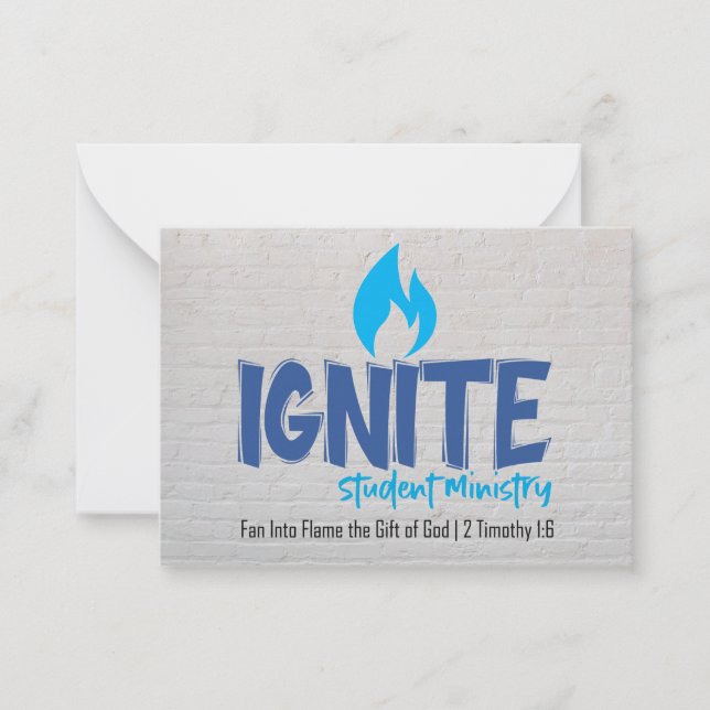 Ignite Flat Note Card (Front)