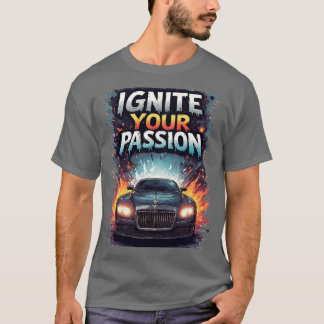 🏎️ Ignite Passion Colour Splash Sports Car Energy T-Shirt