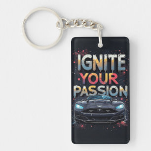 🔥 Ignite Passion Luxury Sports Car Colour Splash  Key Ring