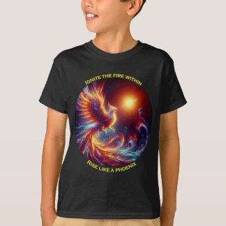 Ignite the fires within rise like a phoenix Kids T-Shirt