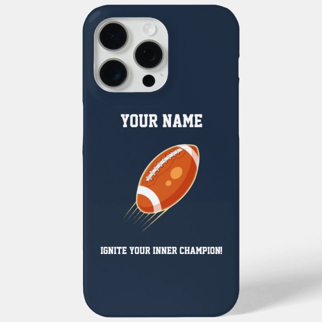 "Ignite Your Inner Champion!" RUGBY LOVER Case-Mate iPhone Case (Back)