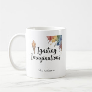 Igniting Imaginations Creative Art Teacher Custom  Coffee Mug