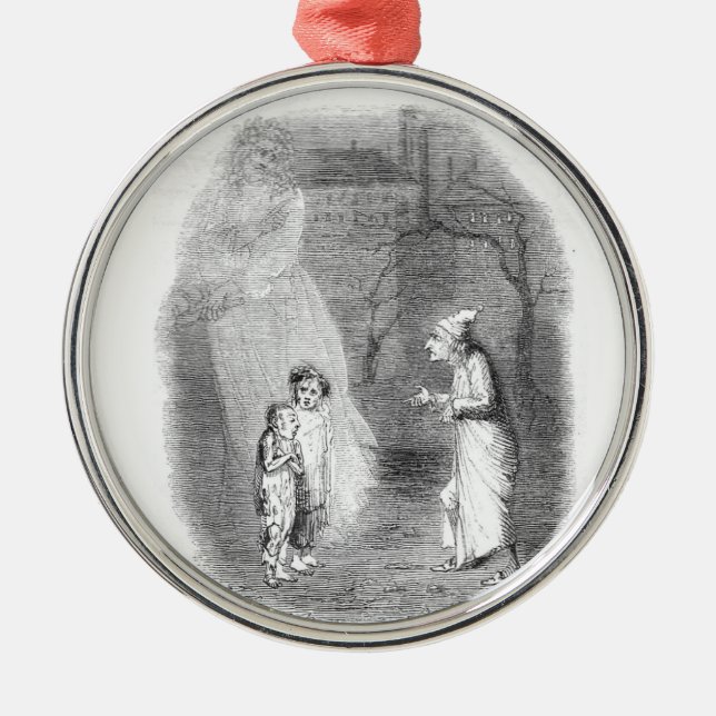 Ignorance and Want Metal Tree Decoration (Front)