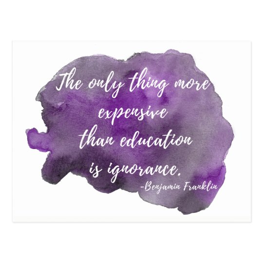 Ignorance is Expensive Postcard for the Resistance