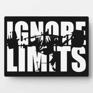 IGNORE LIMITS - Squat Leg Day Workout Motivational Plaque