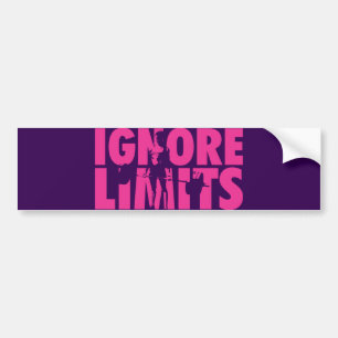 IGNORE LIMITS - Women's Weightlifting Motivational Bumper Sticker
