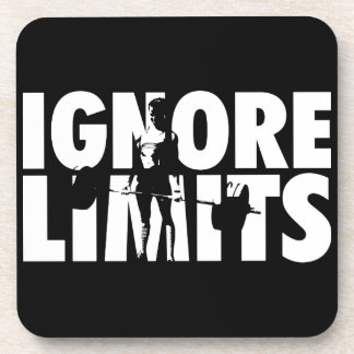 IGNORE LIMITS - Women's Weightlifting Motivational Coaster
