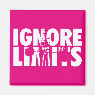 IGNORE LIMITS - Women's Weightlifting Motivational Magnet