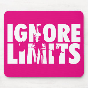 IGNORE LIMITS - Women's Weightlifting Motivational Mouse Mat