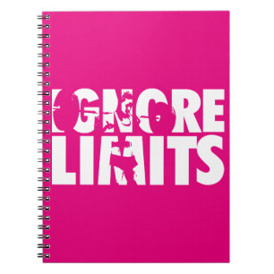 IGNORE LIMITS - Women's Weightlifting Motivational Notebook