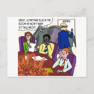 Ignoring the Elephant & the Fire in the Conference Postcard