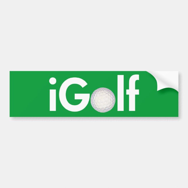 iGolf (ball) Bumper Sticker (Front)