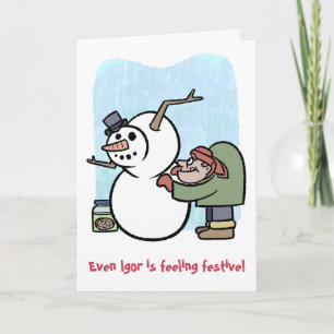 Igor and the Snowman Card
