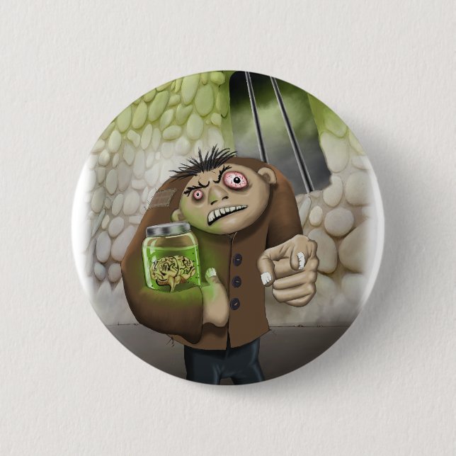 Igor has the Brains Button (Front)