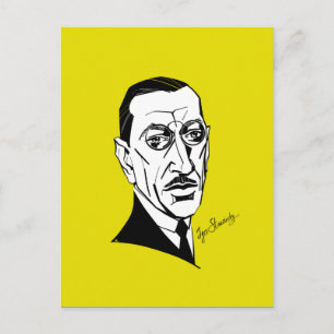 Igor Stravinsky Postcard