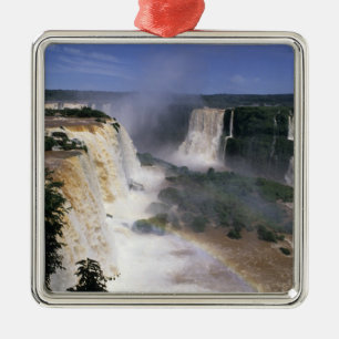 Iguacu Falls, Brazil Metal Tree Decoration
