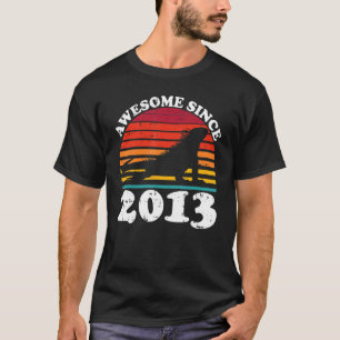 Iguana Awesome Since 2013 9th Birthday 9 Years Old T-Shirt